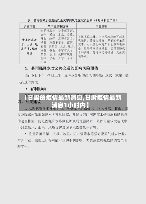 【甘肃的疫情最新消息,甘肃疫情最新消息1小时内】-第2张图片