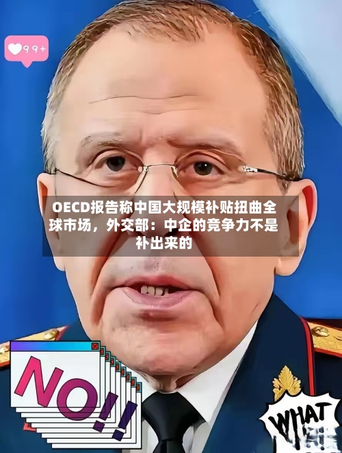 OECD报告称中国大规模补贴扭曲全球市场	，外交部：中企的竞争力不是补出来的-第3张图片