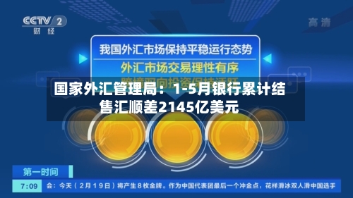 国家外汇管理局:1-5月银行累计结售汇顺差2145亿美元-第3张图片